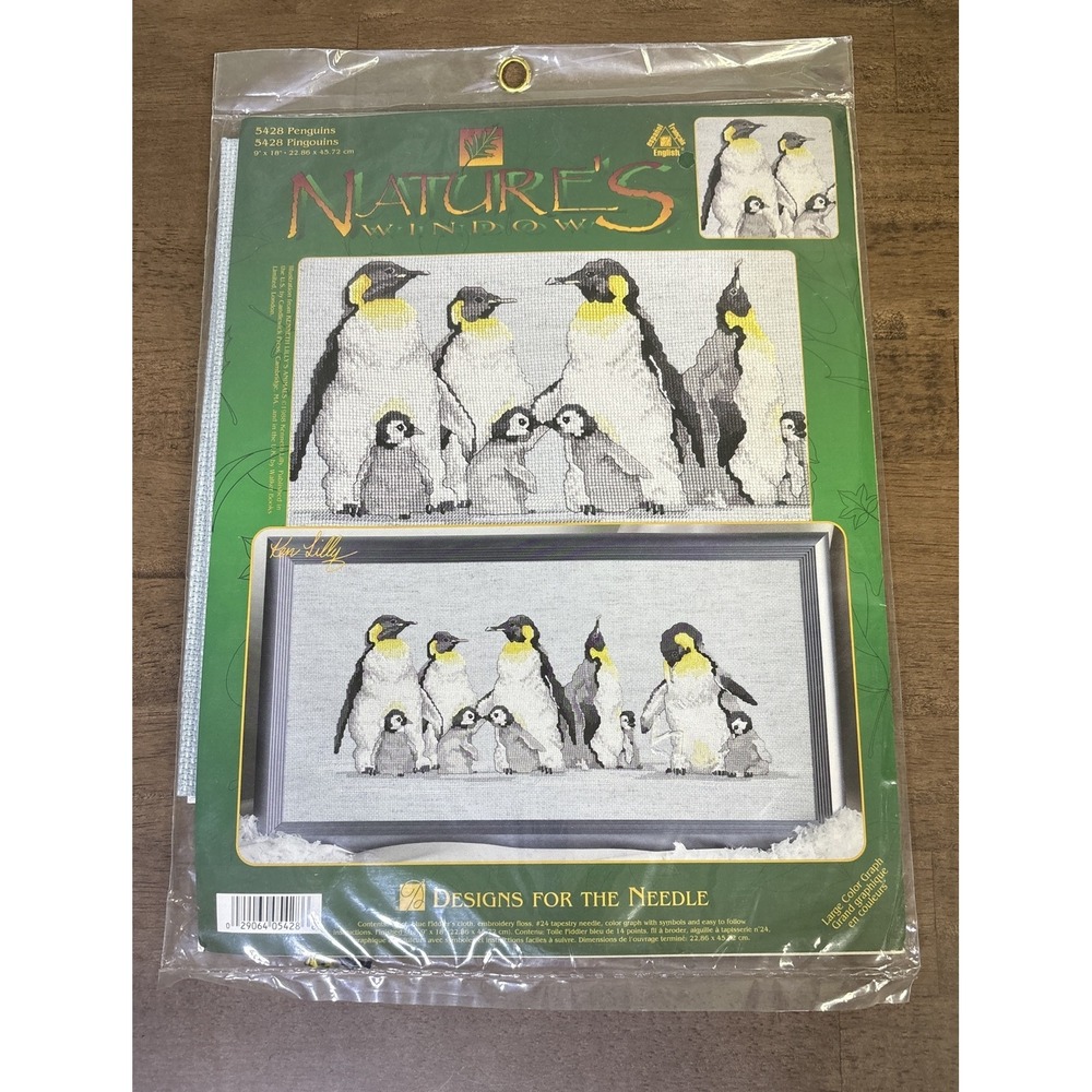 Nature's Windows Penguins Cross Stitch 5428 Designs For The Needle Kit